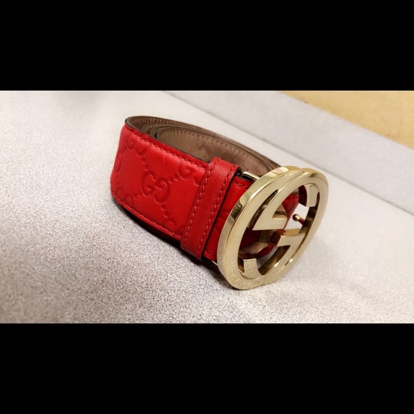 Gucci Other - Red Gucci Belt ❤️